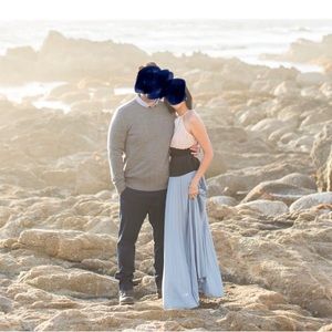 BCBG pleated maxi dress- VGUC